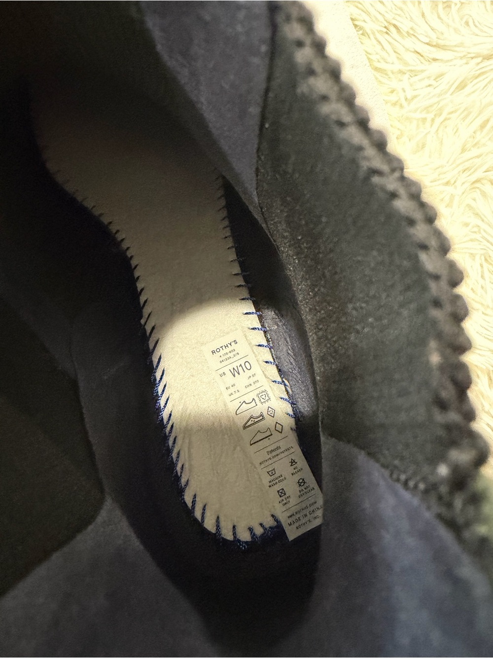 Rothy's The Lug Merino Wool - Size 10 - forest green - Picture 6 of 9